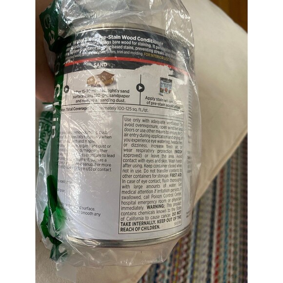 Minwax 618514444 Water-Based Pre- Stain Wood Conditioner, 1 Quart Clear - Picture 10 of 12